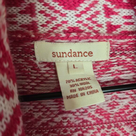 Sundance Gretchen Wool Blend Fair Isle Cardigan - Picture 3 of 4